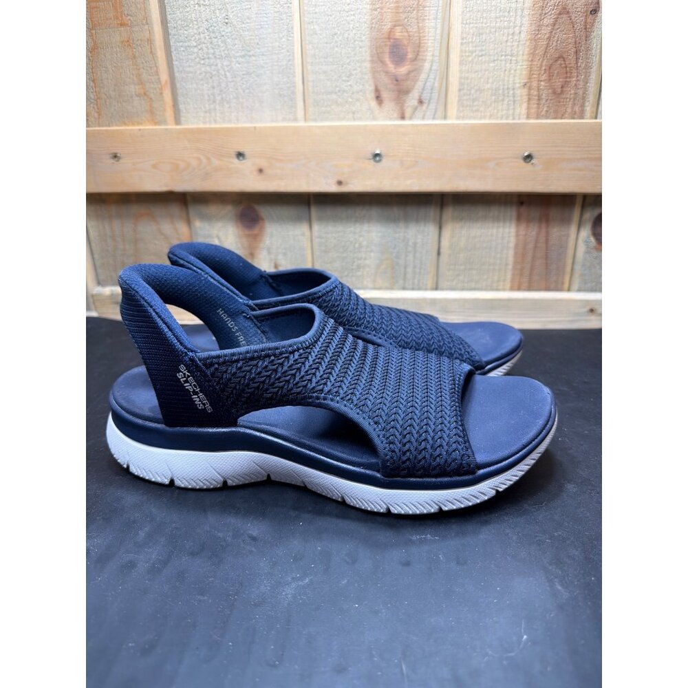 Skechers Summits Sweetly Evolved Slip-Ins Slingback Sandals Navy Size 8